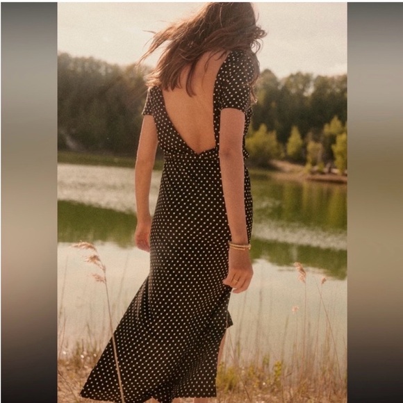 Sezane Luce Dress Pois Moyen - Size XL NWT - Picture 3 of 12